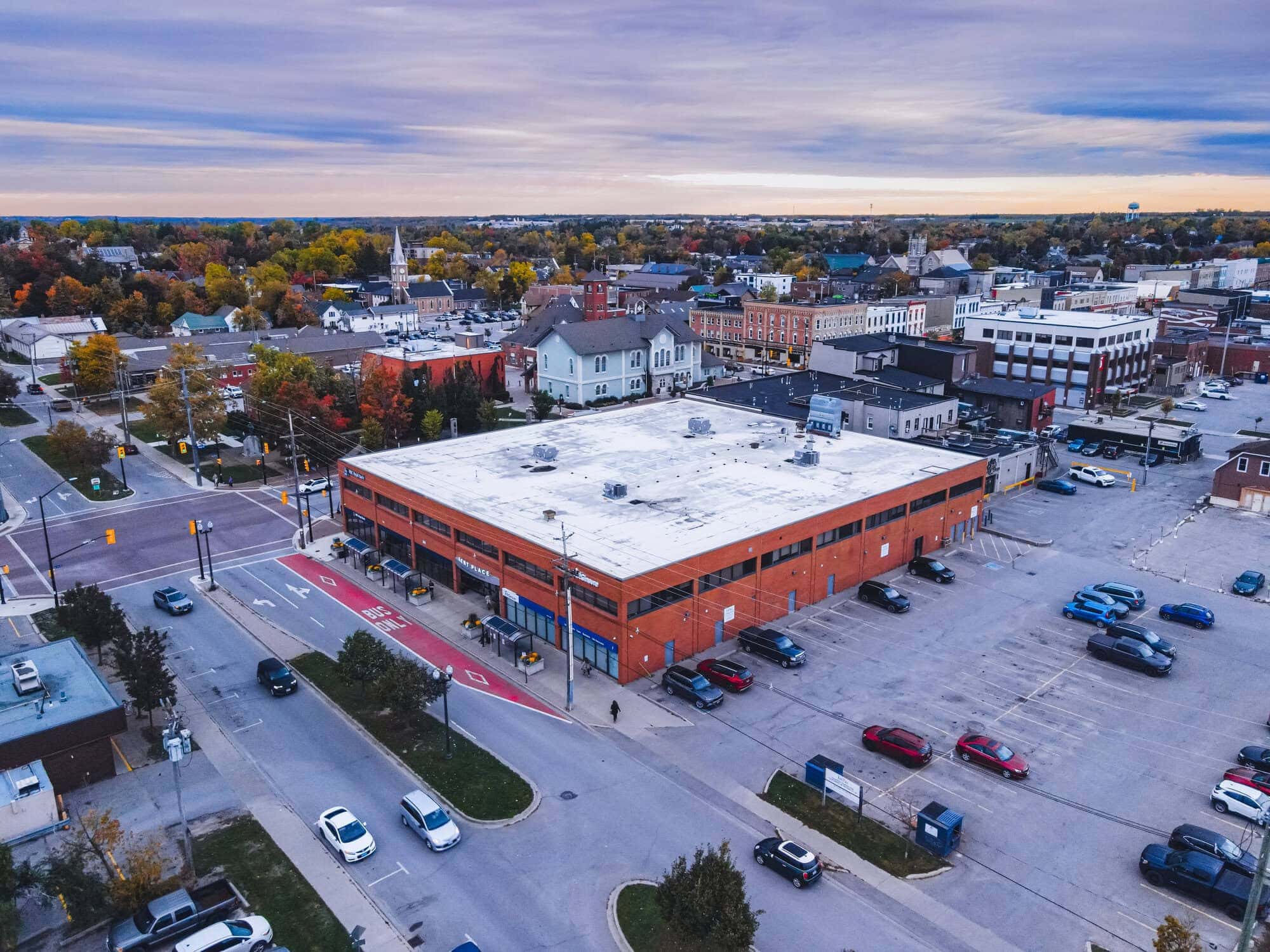 commercial property aerial photography Ontario by Evan Aube Creative