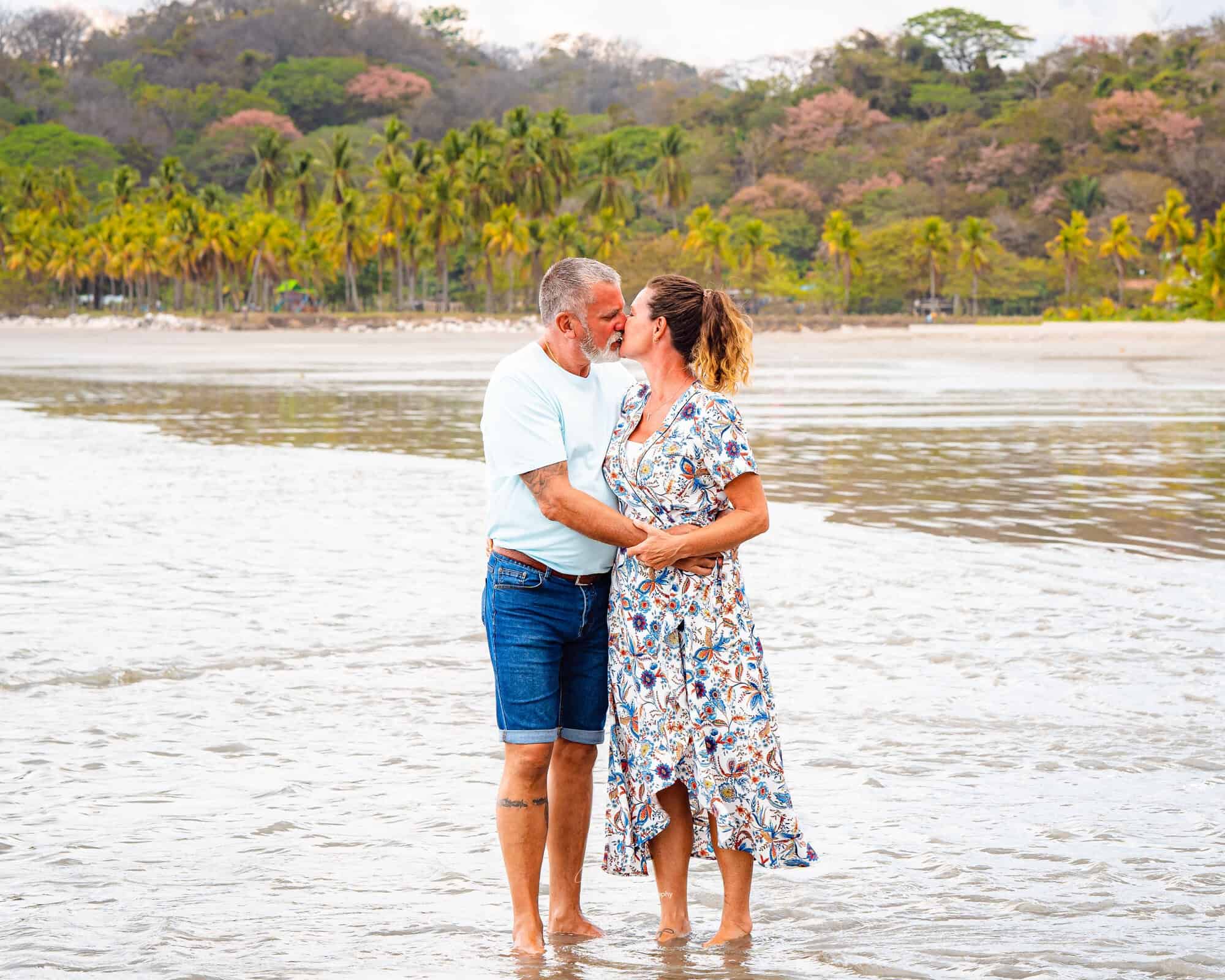 Samara Family Portrait Session 3 by Evan Aube Creative Romantic couple on the beach at sunset.