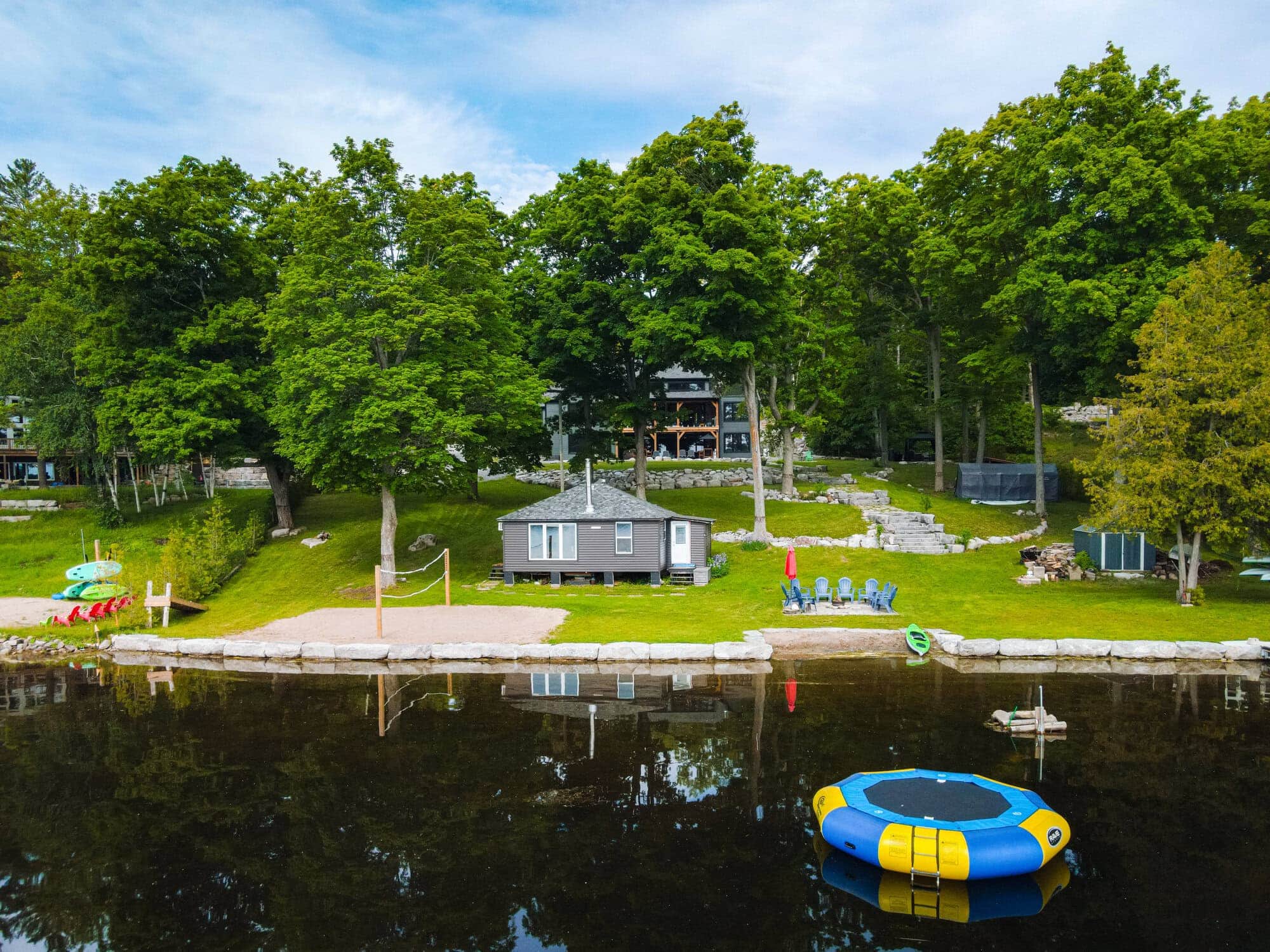 aerial photography vacation rental property by Evan Aube Creative