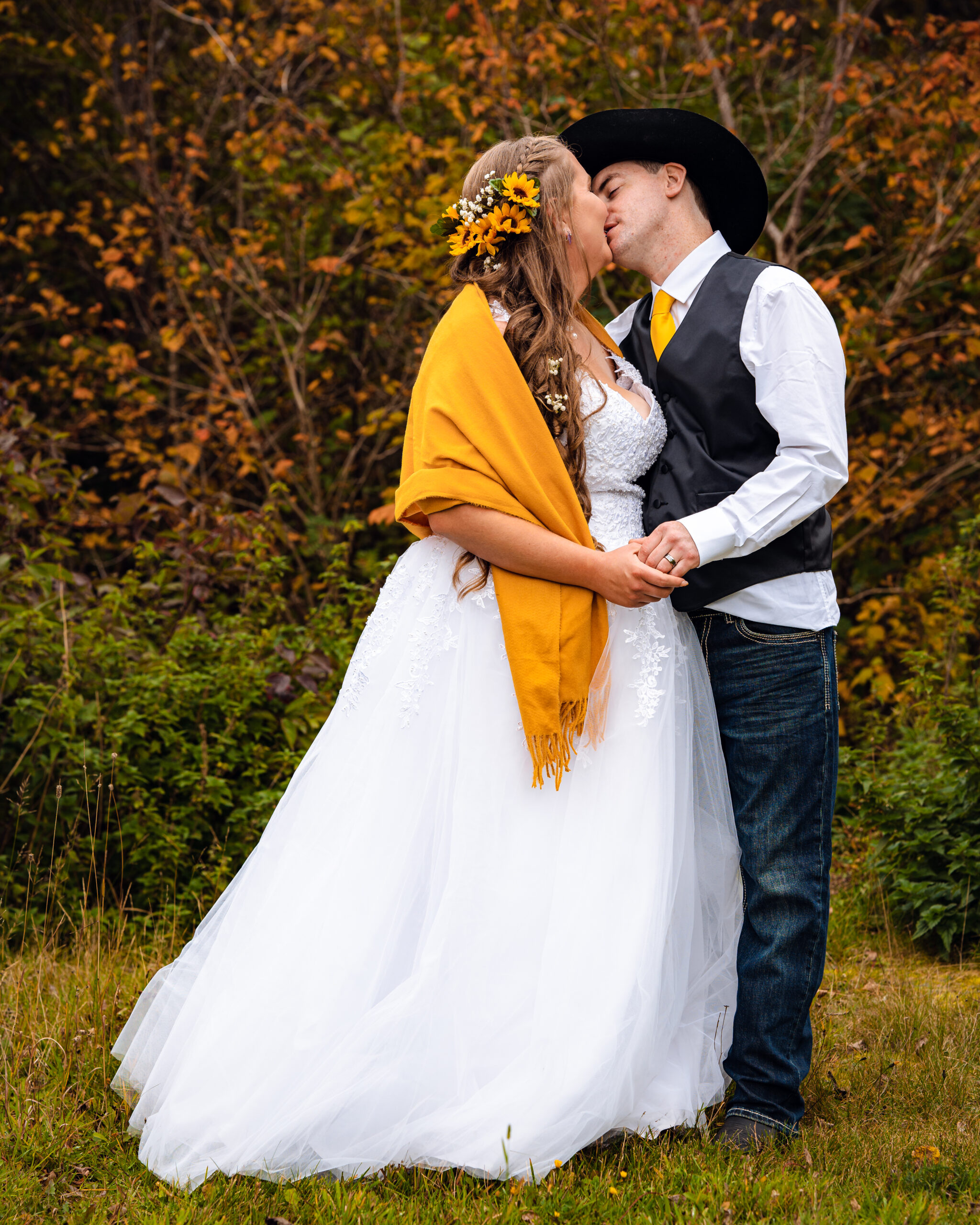 Wedding couple portrait from Danielle and Shawn's Kawartha Lakes wedding