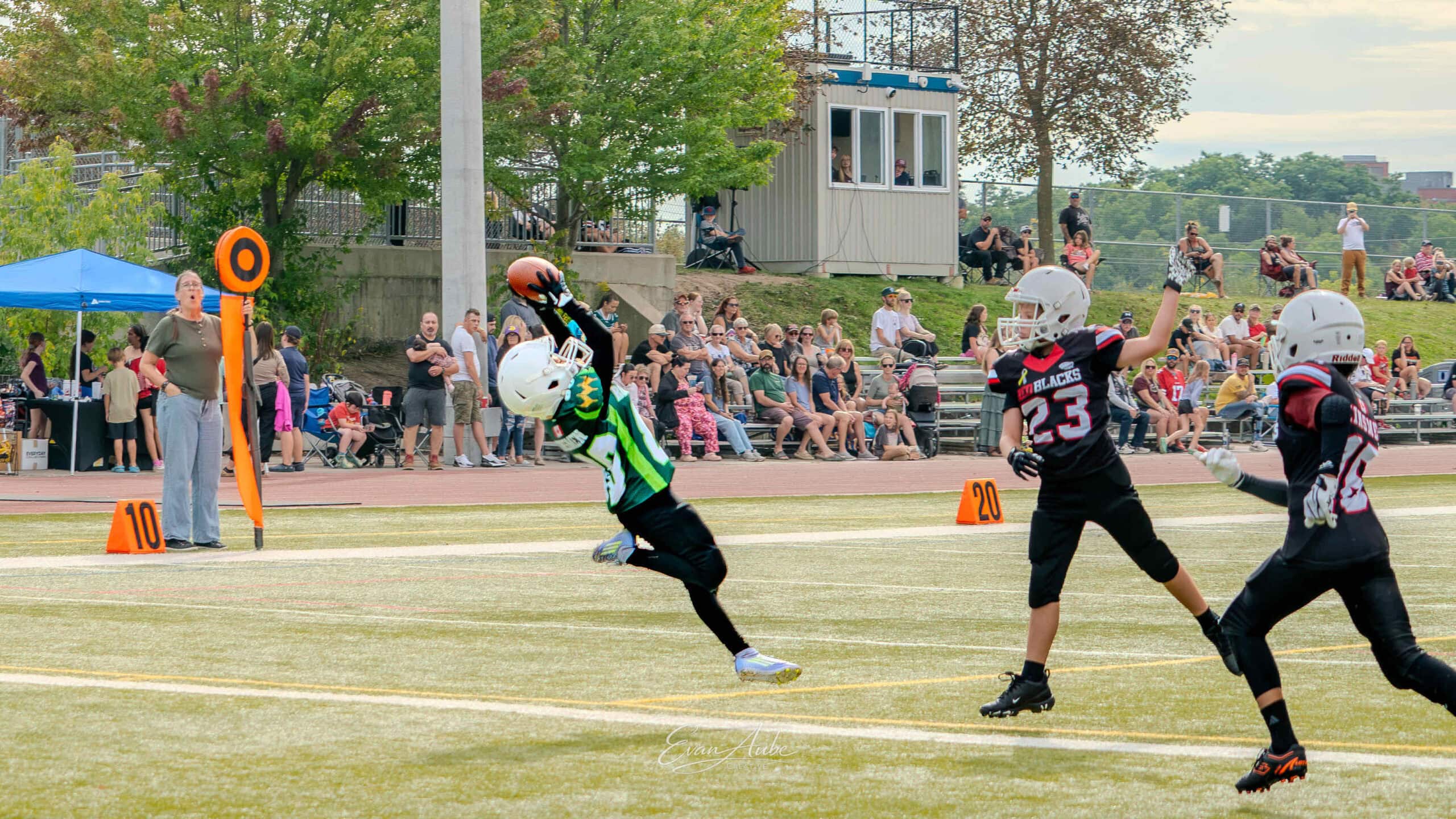 In-game sports action photography by Evan Aube Creative
