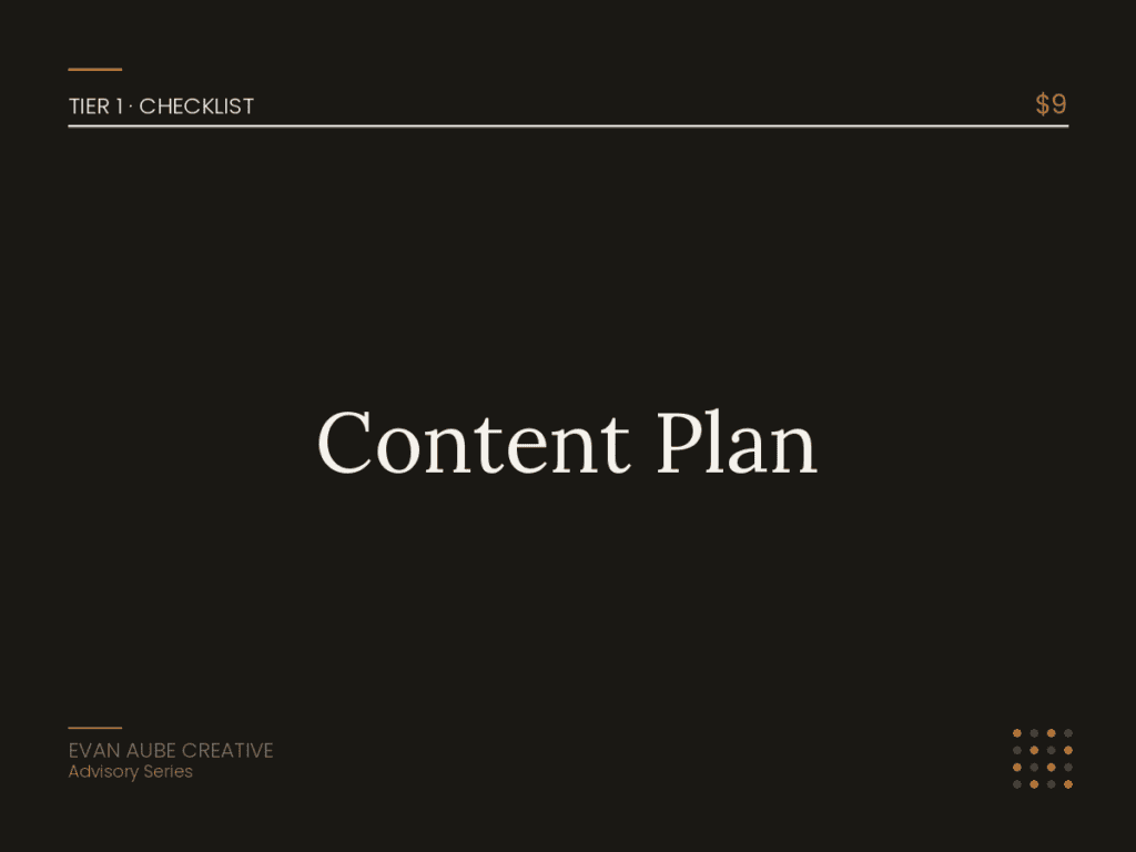 Content Plan Checklist for Effective Content Strategy.