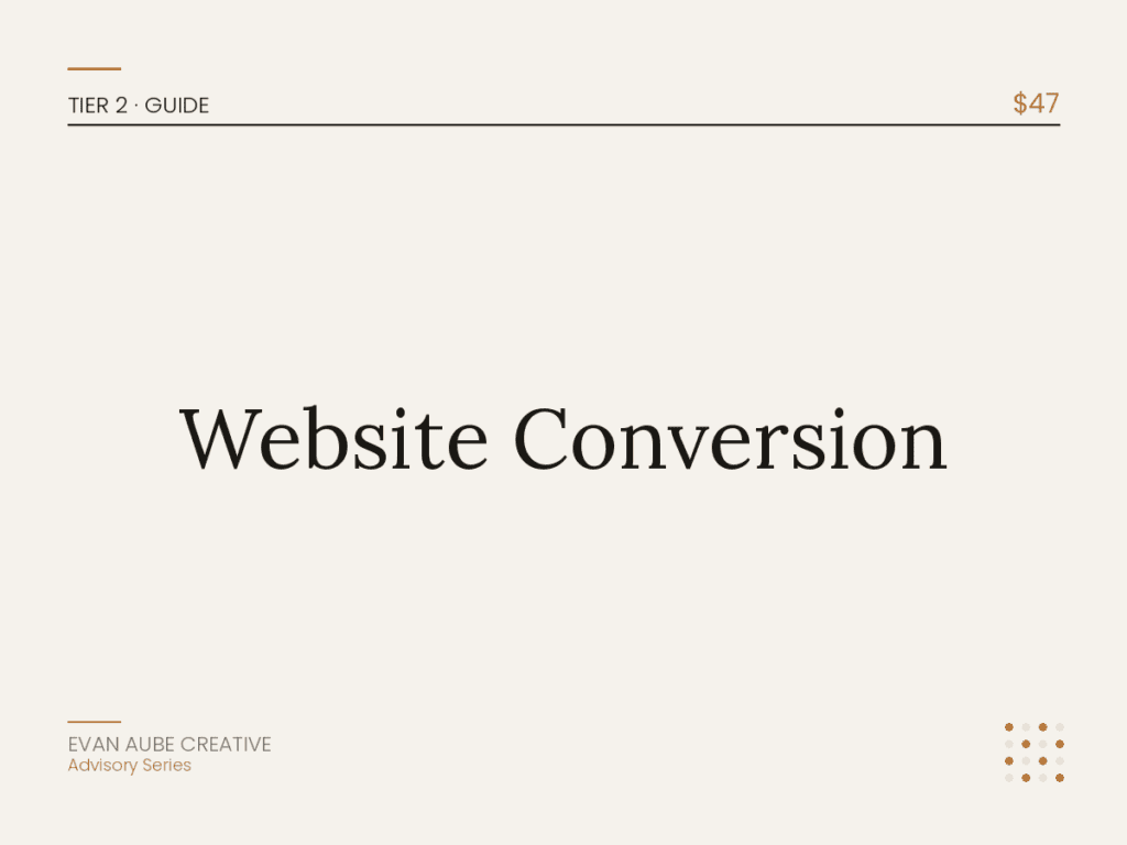 Evan Aube Creative content planning checklist for website success.